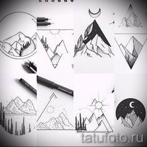 Тату геометрия треугольник эскизы