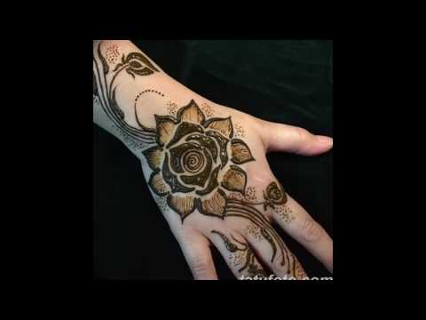 Мехенди цветок - фото примеры готовых рисунков