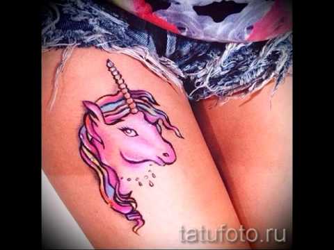 Классные примеры татуировок с единорогом на фото для статьи про значение тату единорог