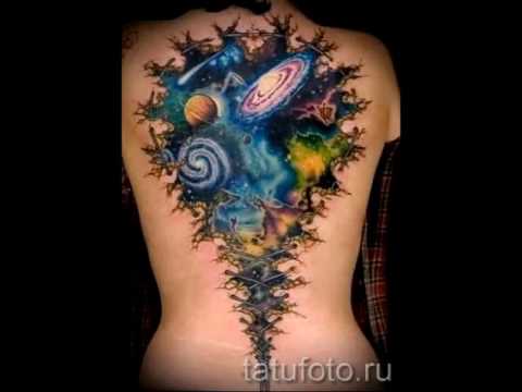 Интересные фото примеры космических татуировок для статьи про значение тату космос