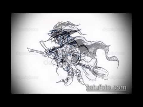 эскиз тату ведьма - информация и рисунки для тату