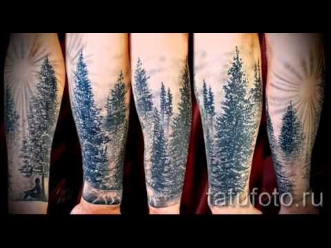 Значение тату лес примеры на фото