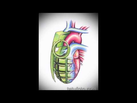 эскиз тату граната - информация и рисунки для тату