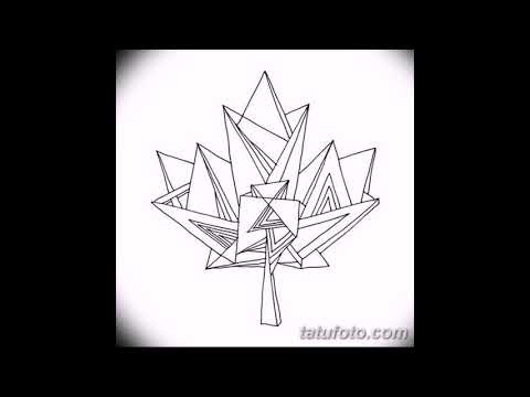 Эскизы тату клен - варианты оригинальных рисунков для тату кленовый лист