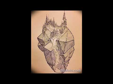 Эскизы тату лес - варианты рисунков для нанесения татуировки с лесом
