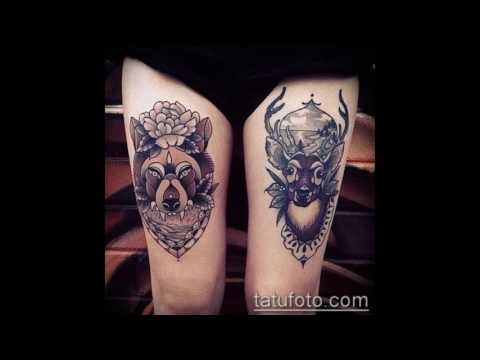 Значение тату на ляжке - прикольные примеры готовых татуировок на фото (tattoo on thigh) (видео)