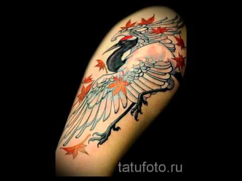 Значение татуировки журавль фото на видео