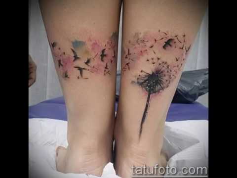 Значение тату одуванчик с птицами - крутые варианты татуировок на фото (Dandelion Tattoo with birds)
