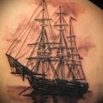 tattoo ship with sails
