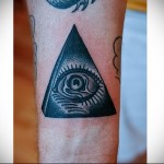 татуировка глаз в пирамиде