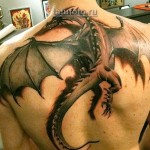 татуировка дракона 3d