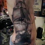 татуировка корабль фото