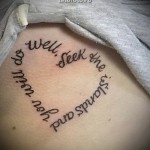татуировки надписи под сердцем