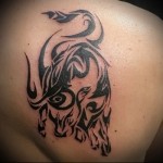 bull tattoo on shoulder