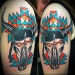 tattoo bull skull