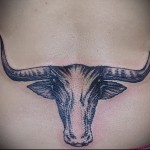 tattoo bull's head