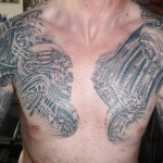 Татуировки на грудной клетке мужские 15