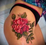 что значит татуировка цветок — пример на фото