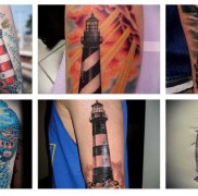 Значение тату маяк — готовый вариант на фото