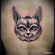 фотография татуировки с рысью — пример — вариант