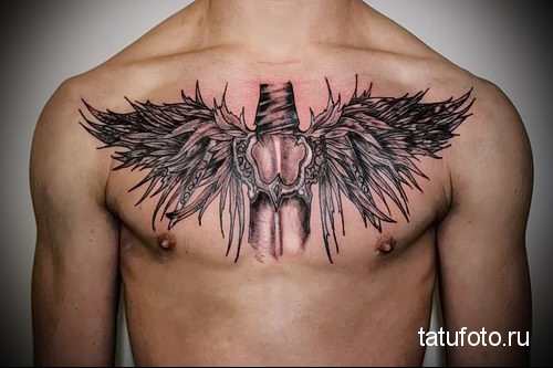 Tatu Angel Na Grudi 4 Tatufoto Com