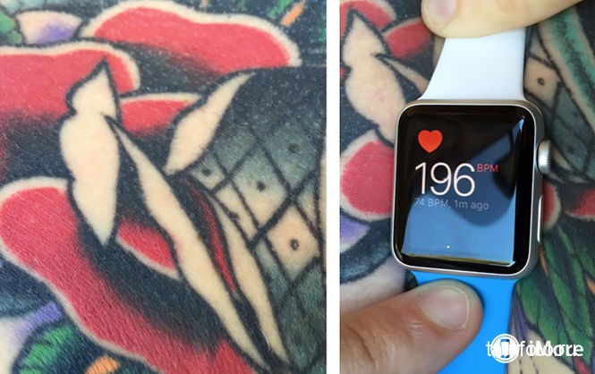Apple Watch плохо работают из-за тату на руке 3