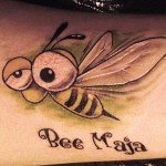 фото с татуировкой пчела -6