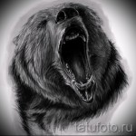 Эскиз тату медведь 26