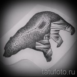 Эскиз тату медведь 30