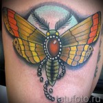 Тату насекомые - большая цветная татуировка