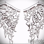 эскиз тату крылья ангела с надписями