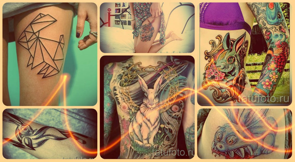 Что значит кролик в татуировке - примеры готовых тату
