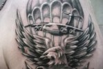 Армейская татуировка — вдв — самолет и парашут