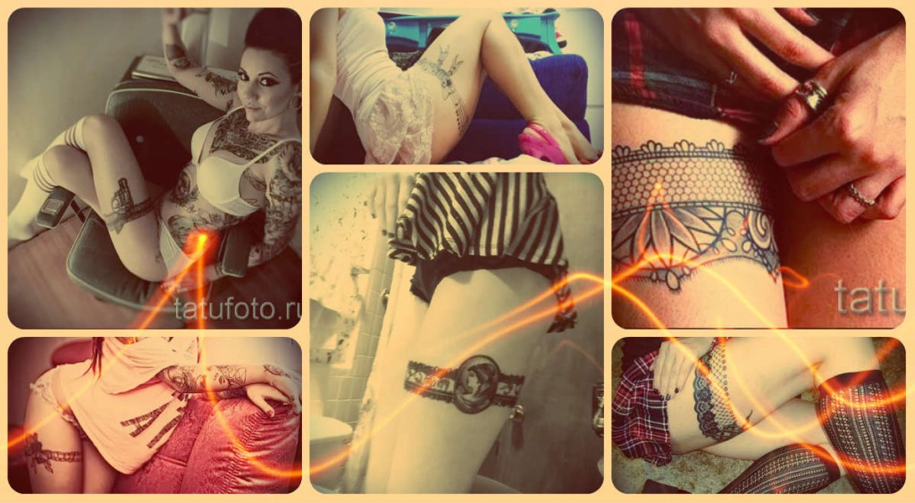 Фотографии подвязок в татуировке - лучшие примеры на фото