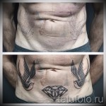 тату ласточки на животе - фото пример 23