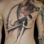Abstract wolf tattoo - Photo example of the number 21122015 1