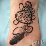 Dreamcatcher tattoo on the wrist - Photo example of the number 11122014 14