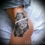 Rose Tattoo am Bein Bilder - Fotos von der Versionsnummer 15122015 1