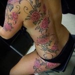Rose Tattoo auf dem Rücken - Picture-Option aus dem Nummer 15122015 2