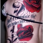 Rose Tattoo auf dem Rücken - Picture-Option aus dem Nummer 15122015 6