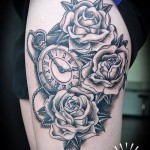Tattoo Rose and watch - ein Foto des Optionsnummer 15122015 1