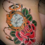 Tattoo Rose and watch - ein Foto des Optionsnummer 15122015 2