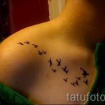 a flock of swallows tattoo - Photo example 1