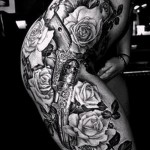 flower tattoo on his hip - image option from the number 21122015 2