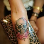 flower tattoo on the forearm - Picture option from the number 21122015 1