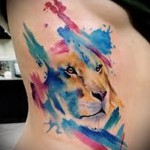 lion tattoo abstraction - Photo example of the number 21122015 1