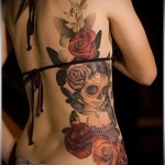 rose tattoo on the ribs - Picture option from the number 15122015 1
