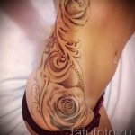rose tattoo on the side - a photo of the option number 15122015 1