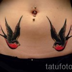 swallow tattoo old school - Photo example 3
