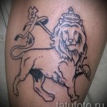 tatouage sur le mollet lion - photo par exemple du nombre 20122015 1